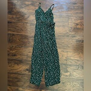 New without tags, green floral Kaileigh jumpsuits